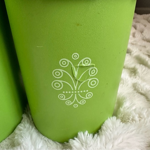 Vintage Tupperware Lime Green Nesting Canisters Kitchen Storage Retro US Set 3 - Picture 11 of 15